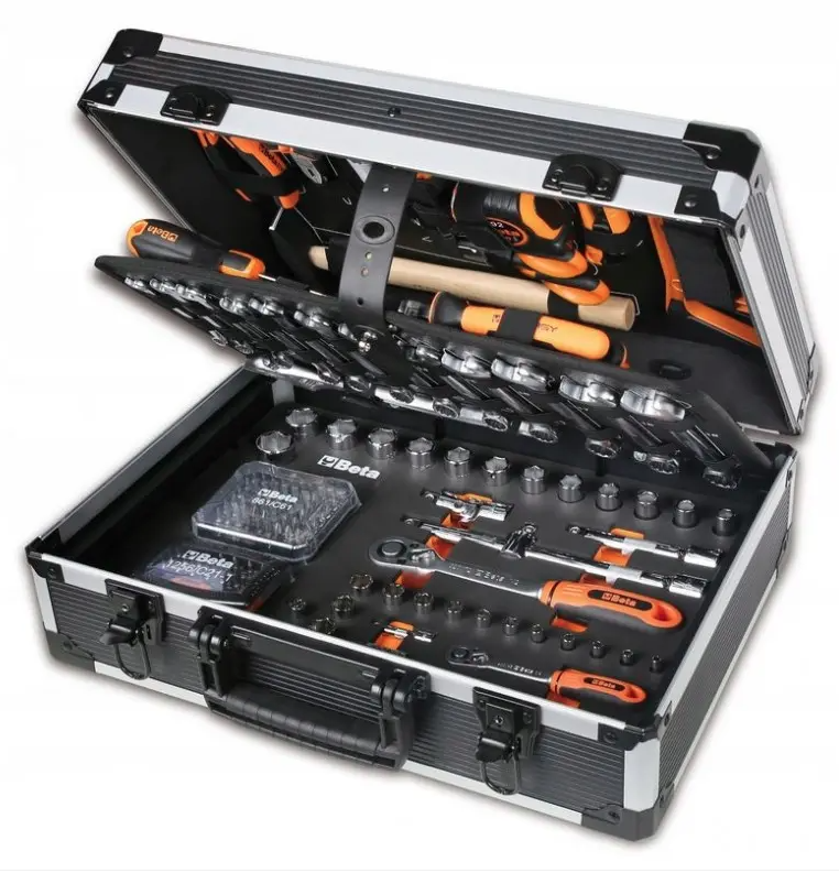 Zestaw 163 szt. narzędzi EASY w walizce narzędzia warsztatowe komplet | 2056E