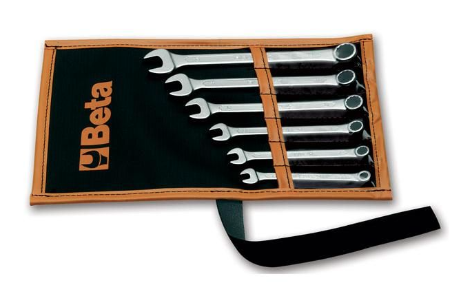 Komplet kluczy płasko-oczkowych 6-19mm 9 szt. narzędzia ręczne warsztatowe | 42/B9-80