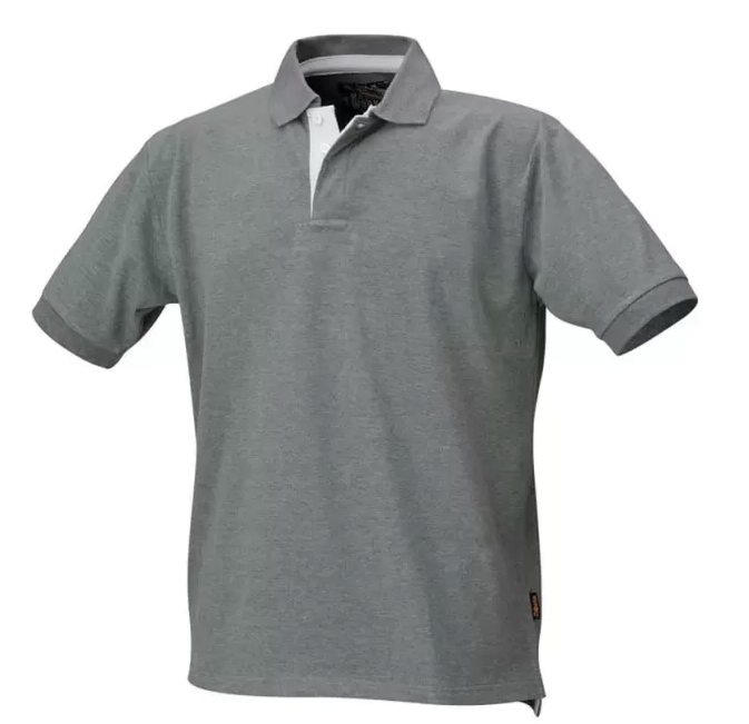 Szara koszulka polo robocza 7546G z bawełny rozm. XS – wygodna i przewiewna do pracy | 7546G/XS