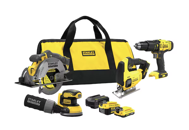 Zestaw narzędzi SFM V20 4-elementowy – akumulatory, ładowarka i torba w zestawie | SFMCK412MDS-QW