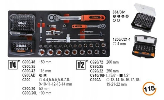 Zestaw narzędzi EASY 159 szt. w metalowej skrzynce komplet narzędzi warsztatowych | 2200E/21