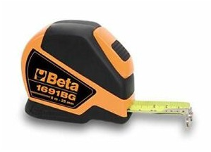 Przymiar zwijany 5m x 25mm z obudową ABS trwały, wygodny, precyzyjny | 1691BG/5