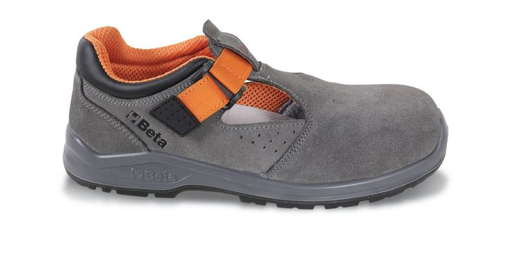 Sandały robocze zamszowe 7216SN r. 38 – przewiewne i wygodne obuwie ochronne BHP | 7216SN/38