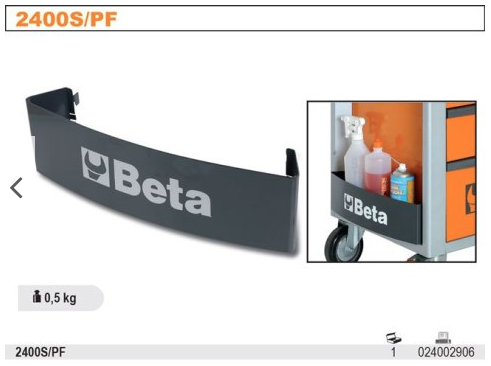 Półka na butelki do wózka narzędziowego C24S akcesorium warsztatowe | 2400SPF