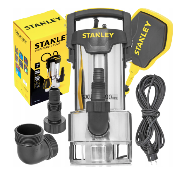 Pompa do wody 1100W INOX – mocna, nierdzewna, do brudnej wody | SXUP1100XDE