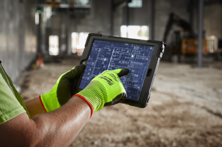 Rękawice odporne na przecięcia o podwyższonej widzialności - poz. E - 1 para - Centrum Techniczne Gałązka