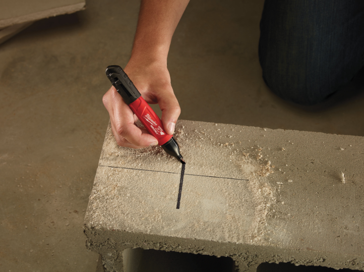 Marker INKZALL ścięty z końcówką typu dłuto czarny | 48223103 - Centrum Techniczne Gałązka