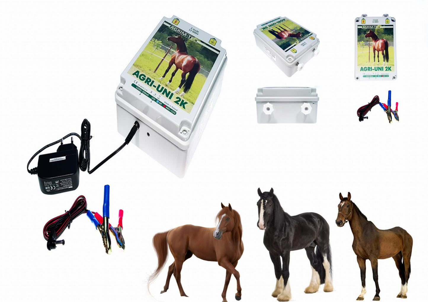 Elektryzator pastuch AGRI-UNI 2K 1,3J sieciowo-akumulatorowy 230V/12V | 1008PL