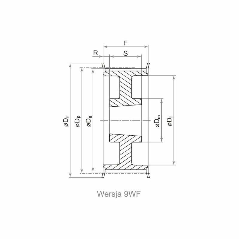 KOŁO PASOWE ZĘBATE TB 44 H 300 - Centrum Techniczne Gałązka