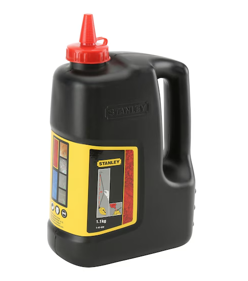 Kreda traserska czerwona 1000 g do wyznaczania linii, precyzyjna i trwała | 1-47-919