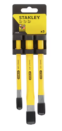 Przecinak ślusarski zestaw 3 sztuki do precyzyjnego cięcia i obróbki metalu | 4-18-298