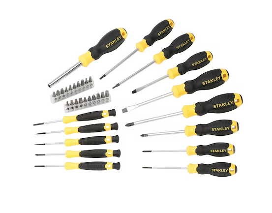 Zestaw wkrętaków 34 sztuki – uniwersalne narzędzia do prac warsztatowych | STHT0-62141