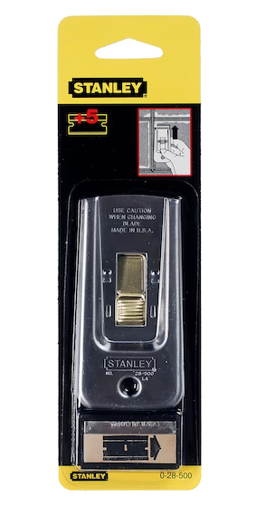 Skrobak z wymiennym ostrzem i 5 dodatkowymi ostrzami| 0-28-500