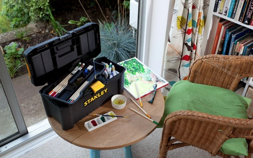 Skrzynka narzędziowa ESSENTIAL 16" z plastikowym zatrzaskiem do przechowywania narzędzi | STST1-75517