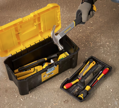 Skrzynka narzędziowa ESSENTIAL 16" z organizerem do przechowywania narzędzi i akcesoriów | STST75785-1