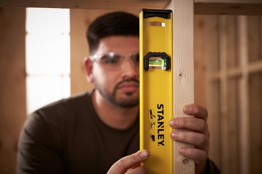 Poziomica I-BEAM 60 cm ułatwiająca precyzyjne pomiary poziomu w domu i warsztacie | 0-42-074