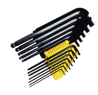 Zestaw 12 kluczy HEX kulistych w calach, wytrzymały do montażu i napraw mechanicznych | 0-69-257