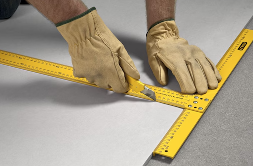 Kątownik do płyt gipsowo-kartonowych, precyzyjny i wygodny do cięcia i montażu | STHT1-05894