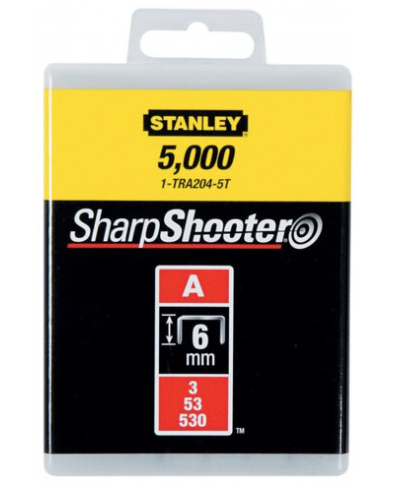 Zszywki A 6 mm (1/4"), LD 5000 szt., uniwersalne do zszywacza 5/53/530, do tapicerki i biura | 1-TRA204-5T