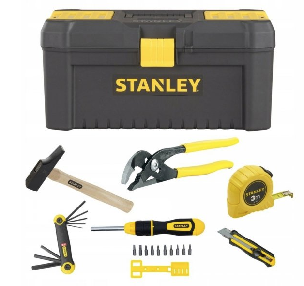 Skrzynka ESSENTIAL z 6 narzędziami do prac domowych i warsztatowych | STHT6-80751