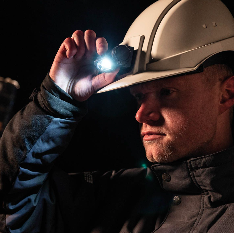 Lampa czołowa HORIZON z mocnym strumieniem światła do pracy | 03.5621