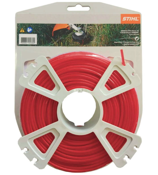 Wytrzymała żyłka tnąca STIHL 2,7 mm kwadratowa 32 m do podkaszarki czerwona | 0000-930-2642