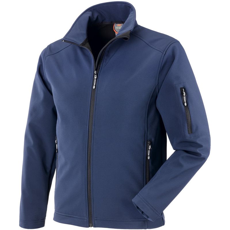 Kurtka softshell BUFFALO granatowa L – wiatroszczelna, oddychająca, lekka | 455122/L