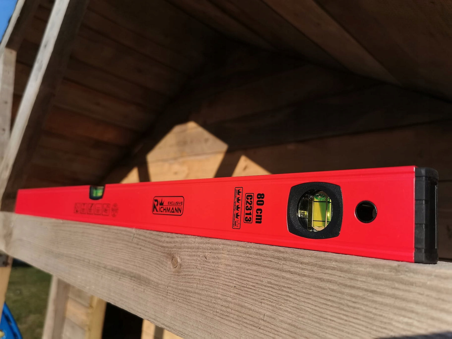 ZESTAW POZIOMIC CZERWONYCH ALUMINIOWYCH 40-120CM 3SZT.