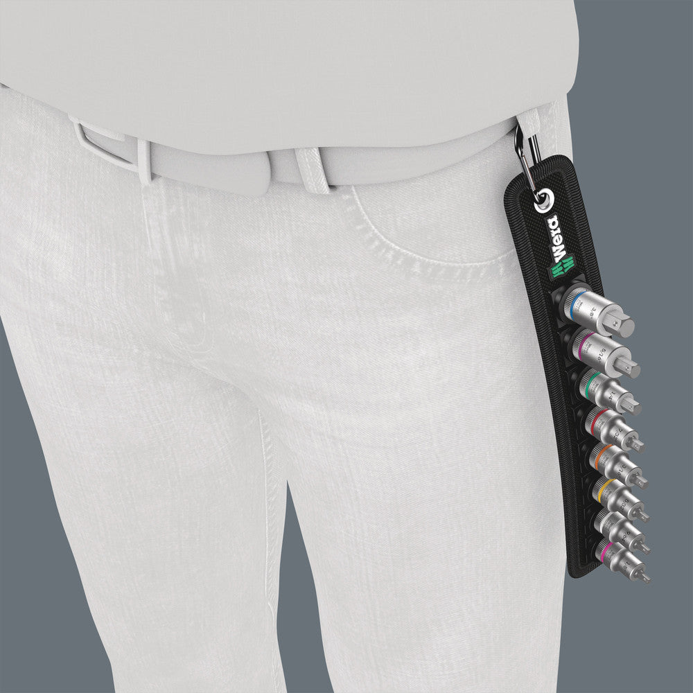 Zestaw kluczy nasadowych trzpieniowych Zyklop 1/4" HEX z funkcją przytrzymywania Belt A calowych | 05003974001