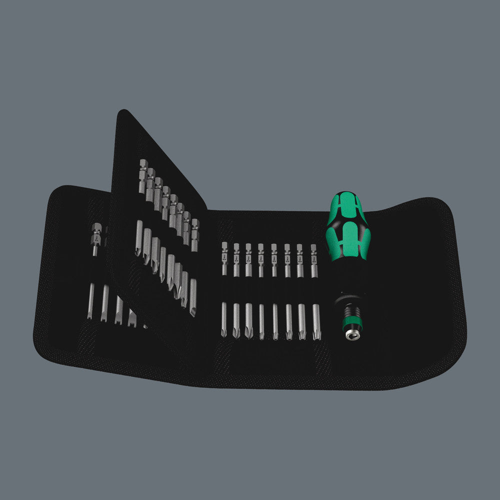 Zestaw bitów grotów długich z uchwytem automatycznym 1/4", w etui 32el. | 05059297001