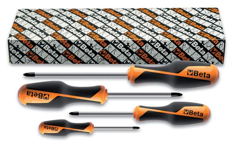 Zestaw wkrętaków krzyżowych GRIP 4szt | 1262/S4