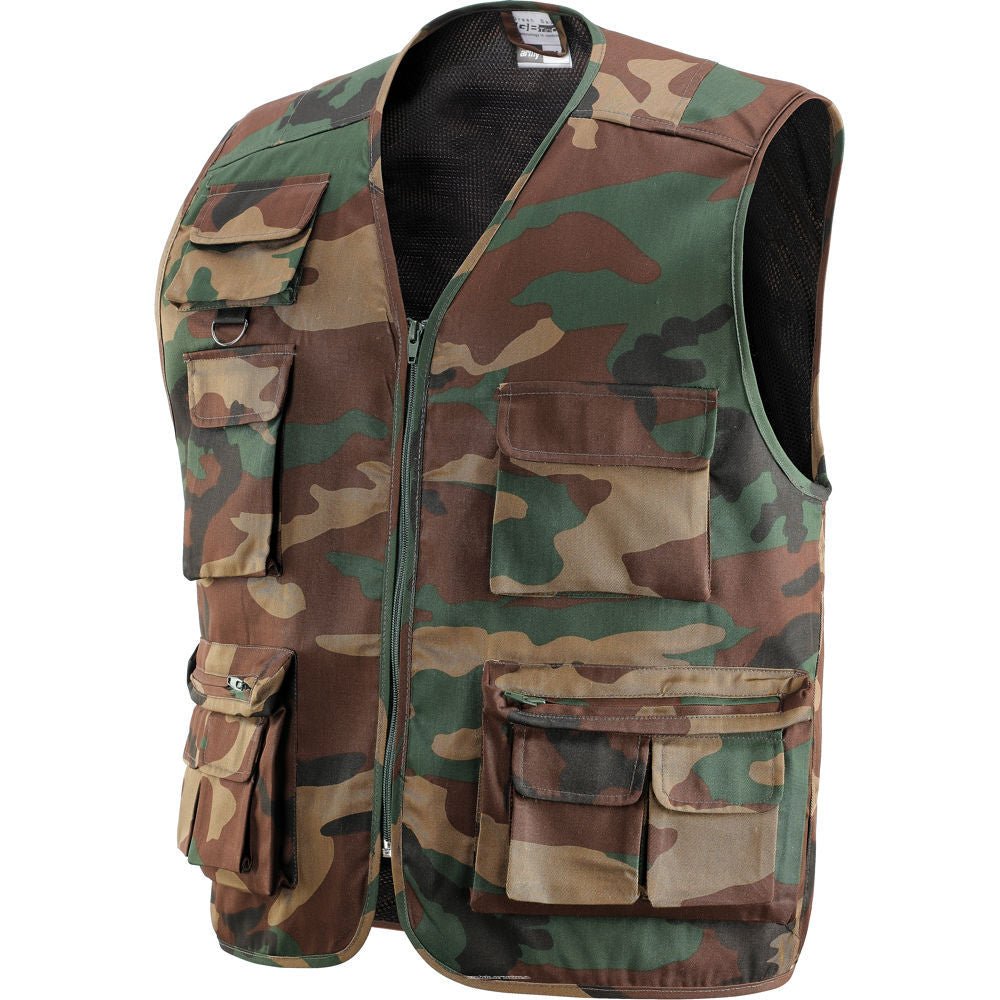 Kamizelka taktyczna TOBRUK kamuflaż L – wojskowa, survival, outdoor, airsoft| 422082/L