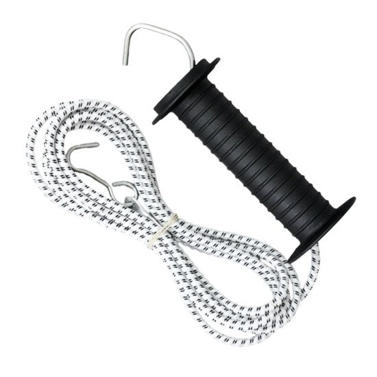 Zestaw bramowy uchwyt z linką 3,2-6m czarny | 104-010-040