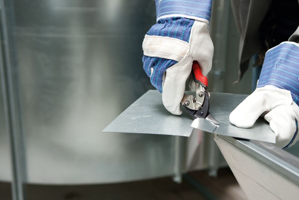 Nożyce uniwersalne kompaktowe 180mm lewe | D15AL