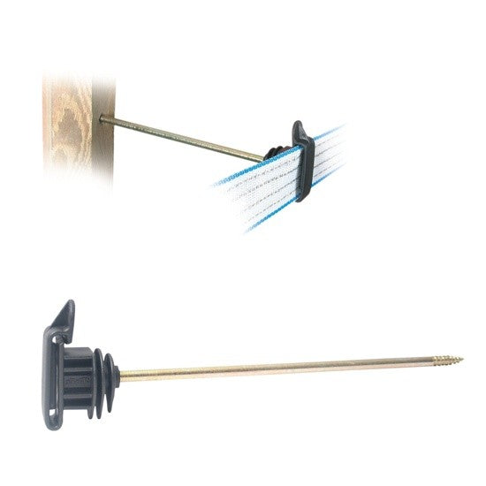 Izolator do taśmy do 40mm z długim trzpieniem 200mm wkręcany - 1szt. | 103-020-071