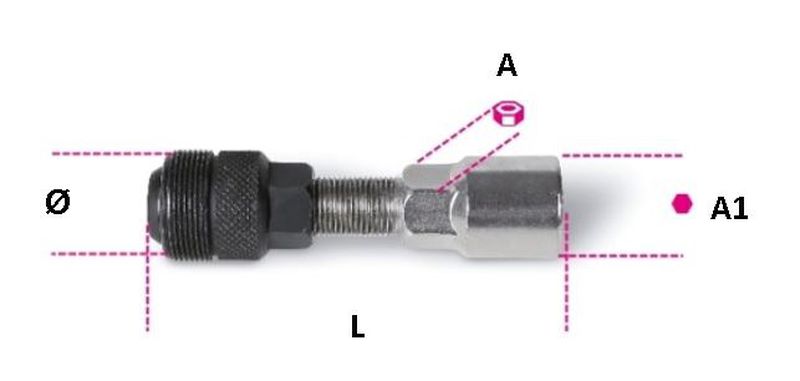 Ściągacz korby z wymiennym adapterem | 3948/14 - Centrum Techniczne Gałązka