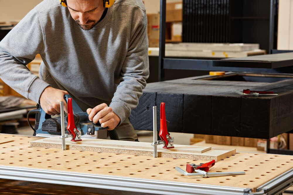 Ścisk stołowy stalowy z dźwignią GTRH 160/60 | GTR16S6H