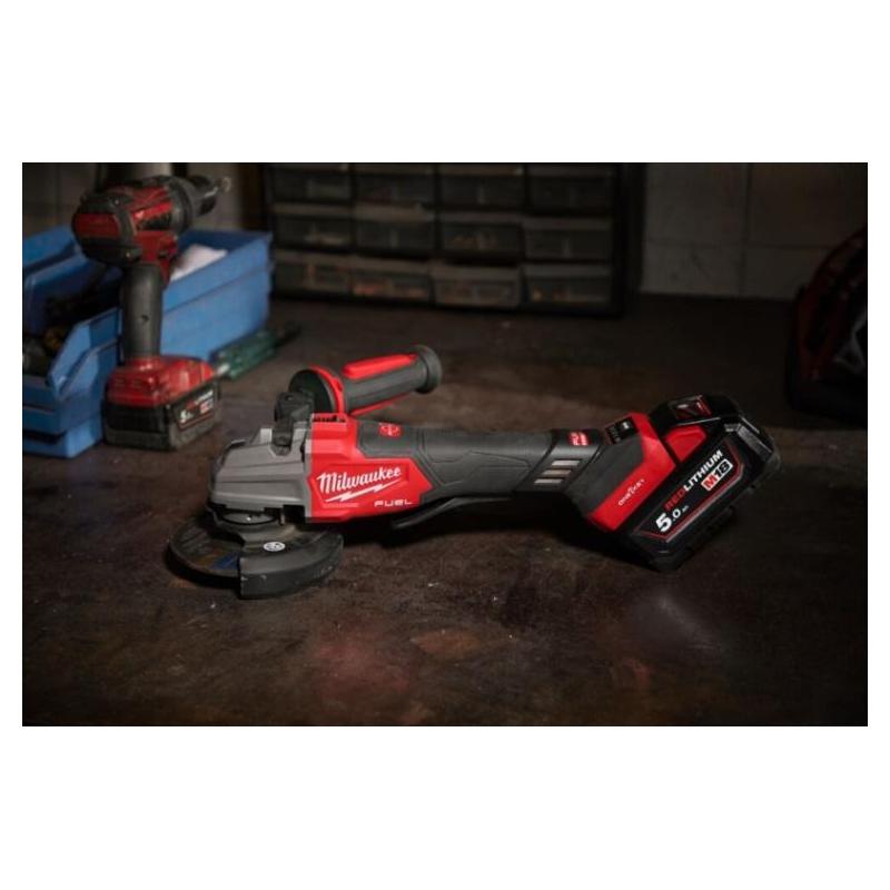 Szlifierka kątowa M18 FSAGSVO125X, mocna i kompaktowa do cięcia i szlifowania metalu i kamienia | 4933493552