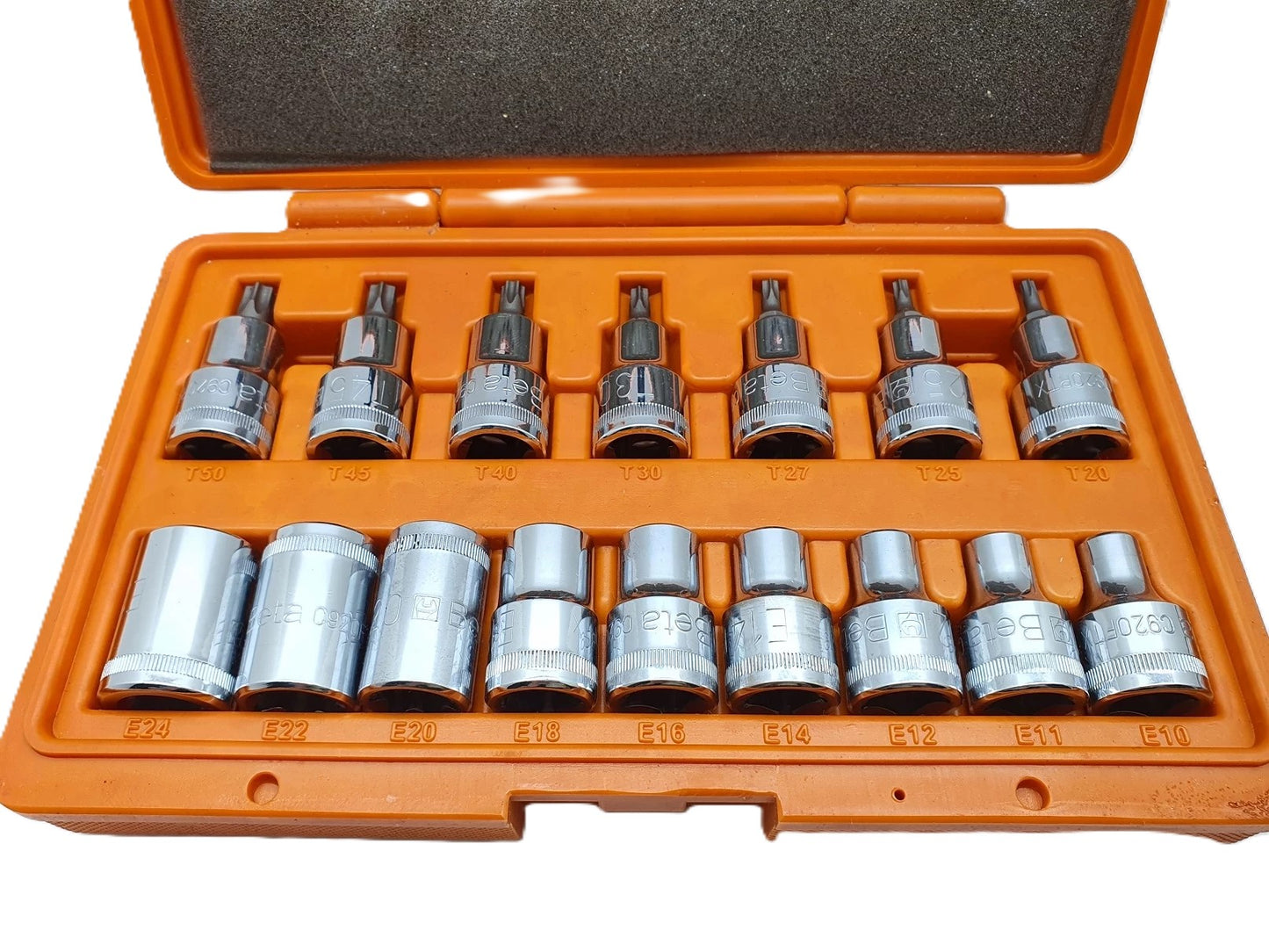 Zestaw narzędzi TORX 1/2" BETA EASY 16 szt. – końcówki, bit, grzechotka, zestaw | 923FTX/C16