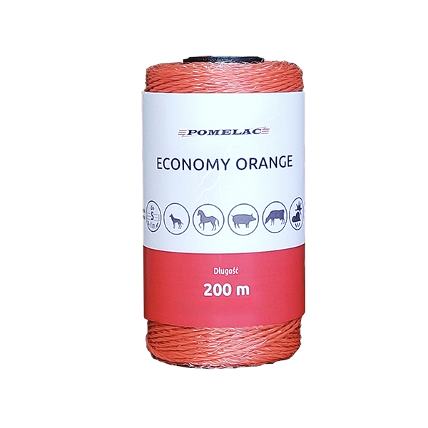 Taśma ogrodzeniowa 20mm 200m pomarańczowa 4 przewodniki | 205-020-013