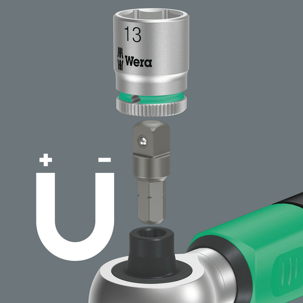 Klucz dynamometryczny z gniazdem HEX 1/4" 2-12 Nm + bity i nasadki | 05075832001