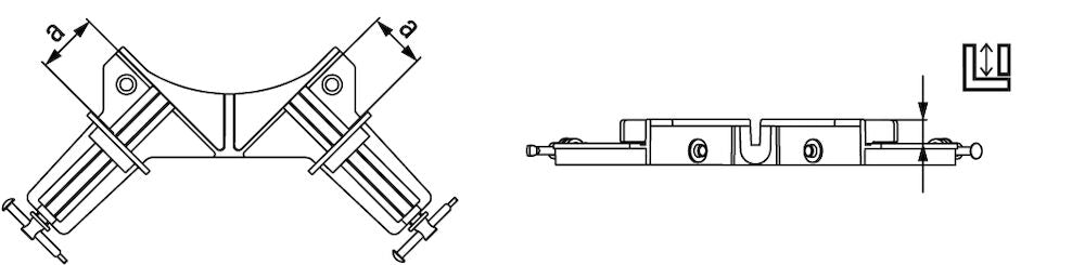 Ścisk / Imadło stolarskie kątowe samonastawne WS1 | WS1