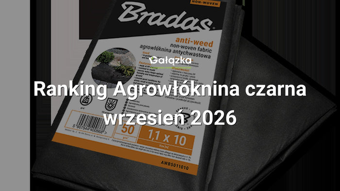 Ranking Agrowłóknina czarna - wrzesień 2026 w Gałązka24.pl. Zdjęcie produktu: Agrowłóknina czarna 50 g/m² skuteczna ochrona roślin w ogrodzie 1,6x5m | AWB5016005