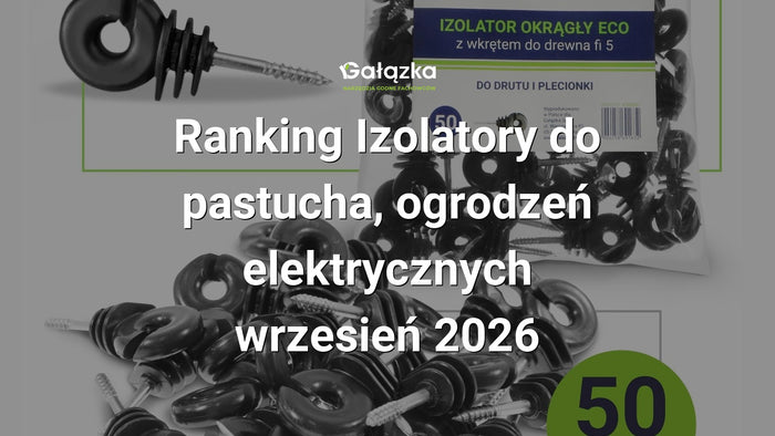 Ranking Izolatory do pastucha, ogrodzeń elektrycznych - wrzesień 2026 w Gałązka24.pl. Zdjęcie produktu: Izolator do drutu plecionki wkręcany do drewna - 50 szt. | V30001