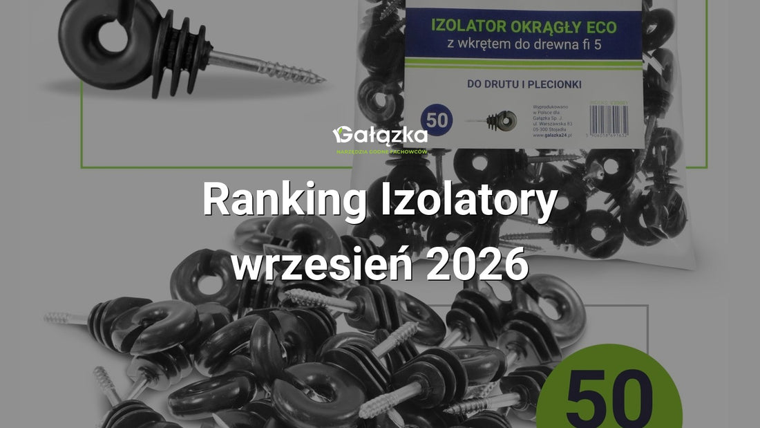 Ranking Izolatory - wrzesień 2026 w Gałązka24.pl. Zdjęcie produktu: Izolator do drutu plecionki wkręcany do drewna - 50 szt. | V30001
