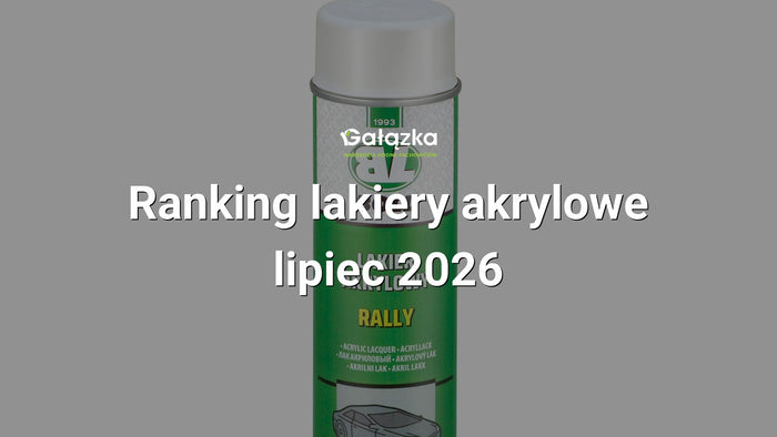 Ranking lakiery akrylowe - lipiec 2026 w Gałązka24.pl. Zdjęcie produktu: Lakier akrylowy rally biały połysk spray 500ml. | 0010127