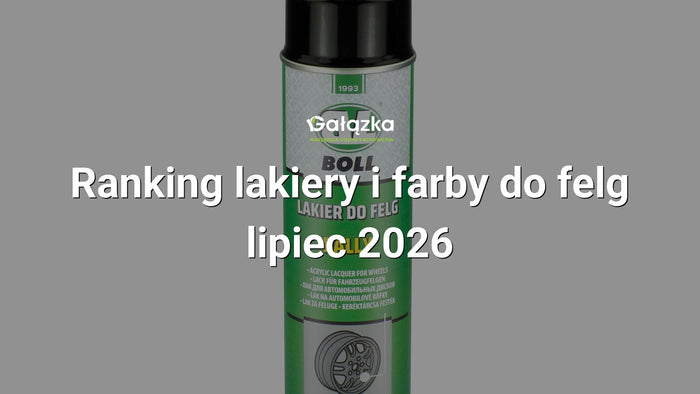 Ranking lakiery i farby do felg - lipiec 2026 w Gałązka24.pl. Zdjęcie produktu: Lakier do felg samochodowych czarny połysk spray 500ml | 0010134