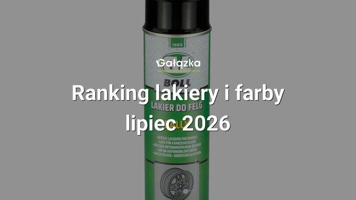 Ranking lakiery i farby - lipiec 2026 w Gałązka24.pl. Zdjęcie produktu: Lakier do felg samochodowych czarny połysk spray 500ml | 0010134