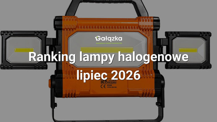 Ranking lampy halogenowe - lipiec 2026 w Gałązka24.pl. Zdjęcie produktu: Lampa halogenowa warsztatowa cob-led 30w + 20w, 4500 lm, 230v | C5944