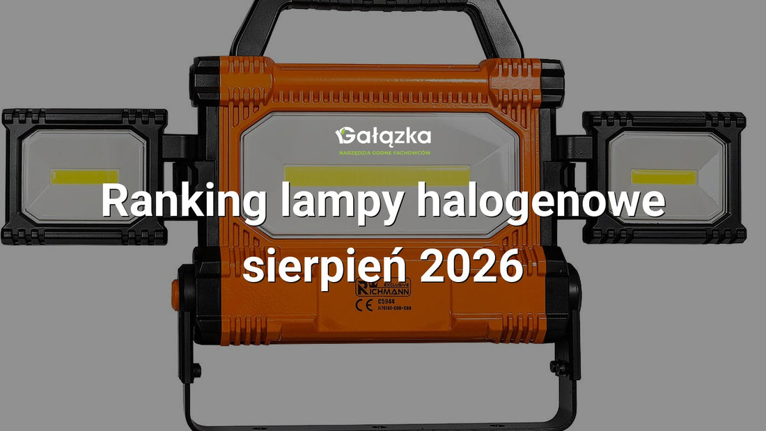 Ranking lampy halogenowe - sierpień 2026 w Gałązka24.pl. Zdjęcie produktu: Lampa halogenowa warsztatowa cob-led 30w + 20w, 4500 lm, 230v | C5944
